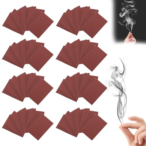Generisch 200Pcs Finger Smoke Magic, My Mystic Smoke, Hells Magic Article Paper, Funny Magic Card Magic Trick to Make Smoke with Your Fingers Performance Props (80Pcs, 7x10cm) von Generisch