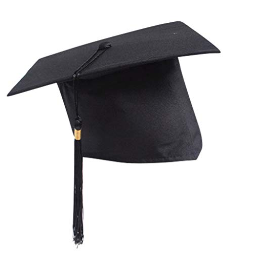 Generisch 2025 Neu Bachelor Hut Doktorhut, Unisex Graduation Hat Verstellbar Abschluss Hut für Abschlussfeiern vom Studium, Universität, Abitur, Hochschule, Absolventenhut in Schwarz von Generisch