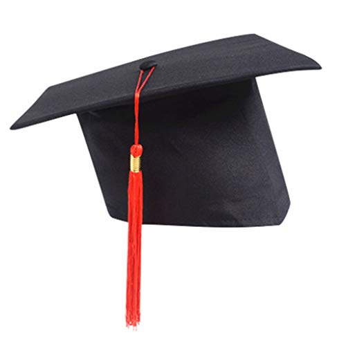 Generisch 2025 Neu Bachelor Hut Doktorhut, Unisex Graduation Hat Verstellbar Abschluss Hut für Abschlussfeiern vom Studium, Universität, Abitur, Hochschule, Absolventenhut in Schwarz von Generisch
