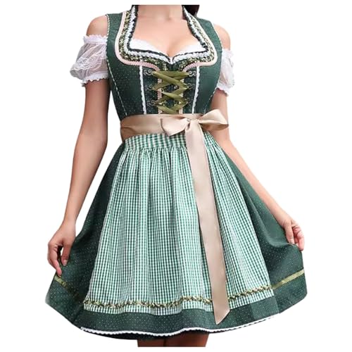 Generisch 2025 Oktoberfest Damen Oktoberfest Cosplay Kostüm Kleid für Bierfest Cosplay Frauen Anime Kostüm (A, XL) von Generisch