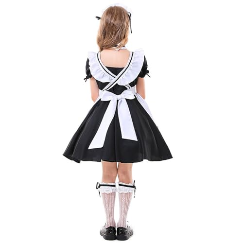Generisch 2025 Oktoberfest Mädchen Spielkostüm Cosplay Kostüm Süßes Halloween Bühnenkostüm Kleid Fotoshooting Baby Junge (Black, S) von Generisch