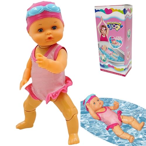 Generisch 2025 Upgrade Waterproof Swimming Baby Doll for Pool, Swimming Baby Doll, with Movable Joints, Battery Powered, Backstroke Swim Electric Water Babys for Pool Bathroom Play Generisch 2025 Upgrade Waterproof Swimming Baby Doll for Pool, Swimming Baby Doll, with Movable Joints, Battery Powered, Backstroke Swim Electric Water Babys for Pool Bathroom Play von Generisch