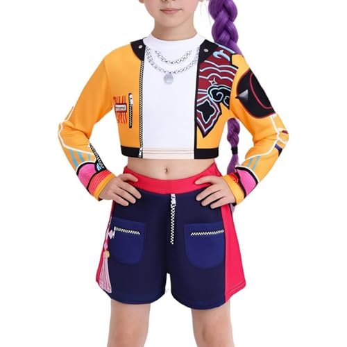 Generisch 2025 neue Hunter -Pop -Sänger Outfits, Mädchen Anime Cosplay -Kostüm, Adult Uniform Outfits Volles Set Halloween Carnival Party für Kinder Generisch 2025 neue Hunter -Pop -Sänger Outfits, Mädchen Anime Cosplay -Kostüm, Adult Uniform Outfits Volles Set Halloween Carnival Party für Kinder von Generisch