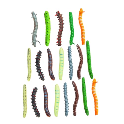 Generisch 20St Insektenmodell für kinderspielzeug Halloween Halloween Sinnesbehälter Wandkletterndes Eidechsenspielzeug Wurmspielzeug Plastik von Generisch