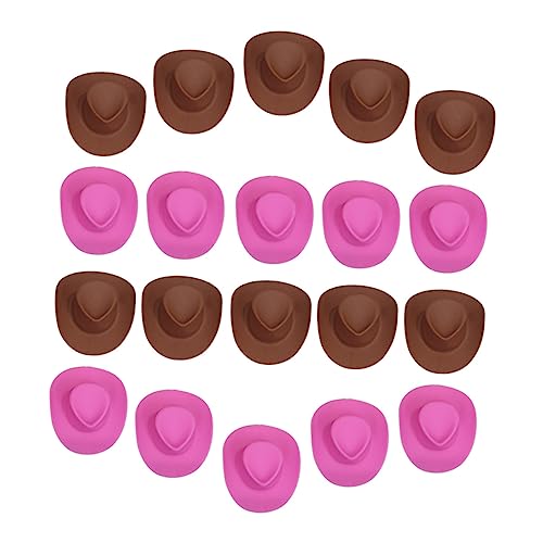 Generisch 20St Mini-Cowboyhut für kinderspielzeug DIY Puppenzubehör geburtstagsmitgebsl Minihüte für Partys Cowgirl-Hut für Miniaturhüte Miniatur winzige Hüte Plastik Generisch 20St Mini-Cowboyhut für kinderspielzeug DIY Puppenzubehör geburtstagsmitgebsl Minihüte für Partys Cowgirl-Hut für Miniaturhüte Miniatur winzige Hüte Plastik von Generisch