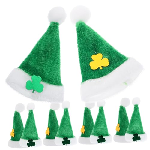 Generisch 20 Stück Mini-Kleeblatt-Hut-Ornamente St. Patricks Day-Dekorationen Plüschmaterial Lebendige Farben für Puppen-projekte Generisch 20 Stück Mini-Kleeblatt-Hut-Ornamente St. Patricks Day-Dekorationen Plüschmaterial Lebendige Farben für Puppen-projekte von Generisch