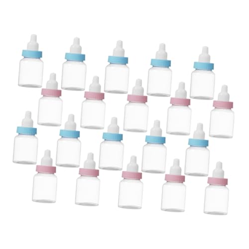 Generisch Einzigartige Bonbonschachteln für Babyflaschen 20 Stück Großpackung Mini-plastikflaschen für Babyparty- von Generisch