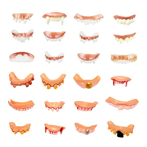 Generisch 24 Stück Halloween Zahnersatz Lustige Künstliche Zähne Vampirzähne Halloween Becher Scherzzähne Zähne Perlen Formteil Zahn Horror Gefälligkeiten Halloween Party Generisch 24 Stück Halloween Zahnersatz Lustige Künstliche Zähne Vampirzähne Halloween Becher Scherzzähne Zähne Perlen Formteil Zahn Horror Gefälligkeiten Halloween Party von Generisch