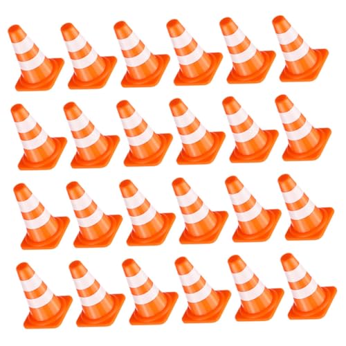 Generisch 24 Stück Transportspielzeug für Verkehrsspielzeug kleine Plastikkegel Mini-Baustraßenschilder Mini -Bauspielzeug für Straßensperrenspielzeug Mini -Zapfen Orange Generisch 24 Stück Transportspielzeug für Verkehrsspielzeug kleine Plastikkegel Mini-Baustraßenschilder Mini -Bauspielzeug für Straßensperrenspielzeug Mini -Zapfen Orange von Generisch