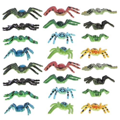 Generisch 24st Spinnenmodell-Ornamente Spielzeugwanzen Und Für Halloween- Klebriges Spinnennetz Spinnendekor Halloween-Requisite Falscher Spinnenstreich Gefälschte Fehler PVC Generisch 24st Spinnenmodell-Ornamente Spielzeugwanzen Und Für Halloween- Klebriges Spinnennetz Spinnendekor Halloween-Requisite Falscher Spinnenstreich Gefälschte Fehler PVC von Generisch