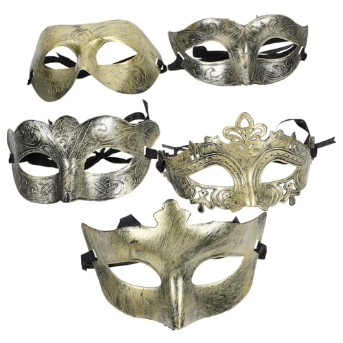 Generisch 25st Halloween-masken-party-requisiten Kostüm Party- Kunstmaske Lichttherapie Mit Led-gesichtsmaske Augenmaske Brillenkettentasche Diy-maske Tiermasken Golden Plastik Generisch 25st Halloween-masken-party-requisiten Kostüm Party- Kunstmaske Lichttherapie Mit Led-gesichtsmaske Augenmaske Brillenkettentasche Diy-maske Tiermasken Golden Plastik von Generisch