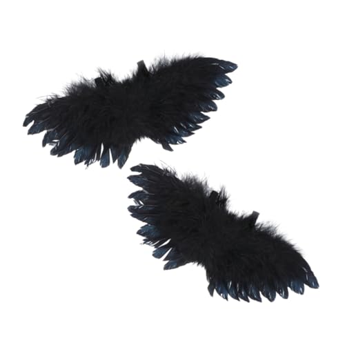 Generisch 2St Engelsflügel Weihnachtsengel Tinker Bell glühen Schwarze Feenflügel weihnachtsdeko Halloween Decor weihmachtsdeko schwarzer DIY-Plume-Flügel DIY-Anhänger Feder Black Generisch 2St Engelsflügel Weihnachtsengel Tinker Bell glühen Schwarze Feenflügel weihnachtsdeko Halloween Decor weihmachtsdeko schwarzer DIY-Plume-Flügel DIY-Anhänger Feder Black von Generisch