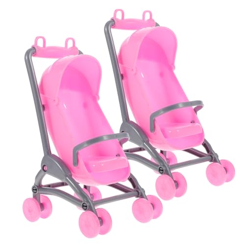 Generisch 2St Kinderspielzeug puppenwagen Beiß für Babys von 0-6 Monaten Mini-Kinderwagen spielzeuge babybetten Kinderwagen Kind spielt Rosa Generisch 2St Kinderspielzeug puppenwagen Beiß für Babys von 0-6 Monaten Mini-Kinderwagen spielzeuge babybetten Kinderwagen Kind spielt Rosa von Generisch