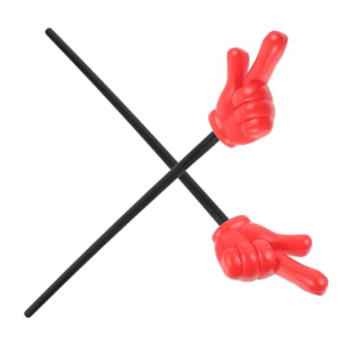 Generisch 2St Knifflige Spiel-Requisiten Stall Hinweise Hände Handheld-Zeiger Mini-Handzeiger Party deko trickfilme Spaßgeschenk Party-Handzeiger Party-Fingergesten-Stick Abs von Generisch