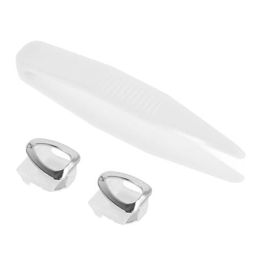 Generisch 2St Prothesen-Einzelzahnkappe zahnersatz Kupfer Faschingszubehör Silberzahnkappe Silberfarbenes Zubehör silberner Grill Vampirzähne Cosplay Reißzähne für Cosplay Fake-Grill Silver von Generisch