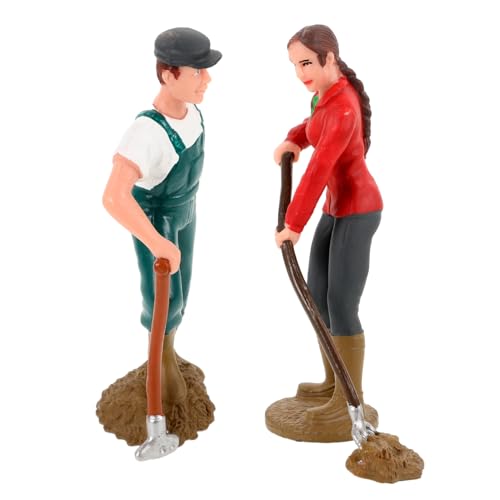 Generisch 2st Modell Einer Bauernhofpuppe Menschen Bauernfigur Figur Bäuerin, Arbeiterin Action-Figuren-Modell Farmszenenmodell Bauernfiguren Charakterfigur Kuchen Bauern Figur Plastik Generisch 2st Modell Einer Bauernhofpuppe Menschen Bauernfigur Figur Bäuerin, Arbeiterin Action-Figuren-Modell Farmszenenmodell Bauernfiguren Charakterfigur Kuchen Bauern Figur Plastik von Generisch
