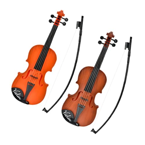 Generisch 2st Violine Desktop- Musikinstrument Geigenfiguren Schmuck Für Eine Aufführungsgeige Instrumente Für Spielzeuggeige Realistische Geigenverzierung Plastik Generisch 2st Violine Desktop- Musikinstrument Geigenfiguren Schmuck Für Eine Aufführungsgeige Instrumente Für Spielzeuggeige Realistische Geigenverzierung Plastik von Generisch