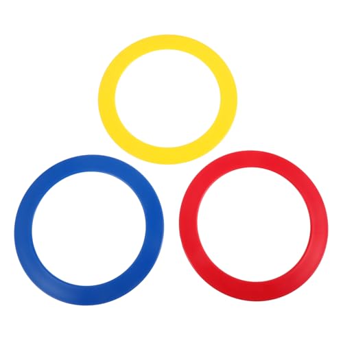 Generisch 3 Stück Handwurfringe, Akrobatische Jonglierausrüstung, Zirkus-handfertigkeitsringe, Wurfring-Requisiten, Jonglier-übungsringe Für Zirkus-handring-Tricks von Generisch