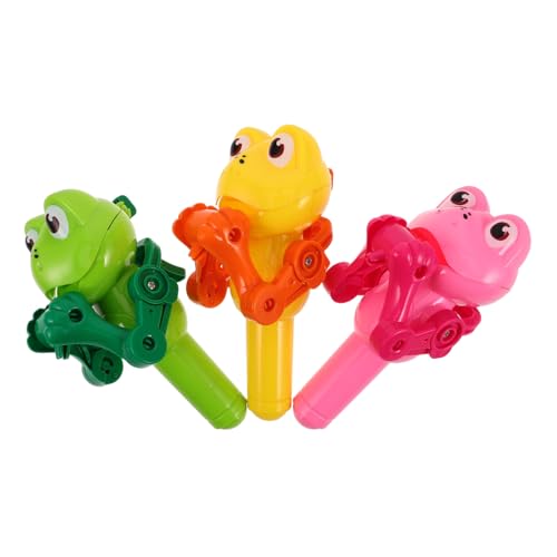 Generisch Lutscher-Roboter-Spielzeug Frosch Lutscherhalter Für Jungen Und Mädchen 3-teilige Aufbewahrungsbox Für Früchte Monster-Dekorationen Dinosaurier-seifenblasengebläse von Generisch