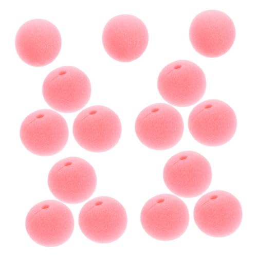 Generisch 30St Clownsnase Clownnase Party Dekoration Cosplay Zubehör Clown Nase für Partys Cosplay Clown Nase Clown-Cosplay-Kostüm Clown-Zubehör Zirkusnase aus Schaumstoff Schwamm Rosa von Generisch