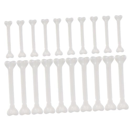 Generisch 36St Halloween-Schädelknochen Perlen Miniatur-Skelett Ratte menschlich Halloween basteln Halloween Party Simulation Knochen Requisiten Halloween-Knochen-Requisiten Plastik Weiß von Generisch