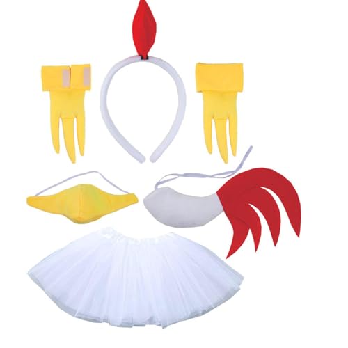 Generisch -Küken-Stirnband-Set, Küken-Kostüm-Set, Küken Tierkostüm n Kinderkostüm, Kostümzubehör Ohren Schwanz Kostümset für Halloween & Verkleidung Generisch -Küken-Stirnband-Set, Küken-Kostüm-Set, Küken Tierkostüm n Kinderkostüm, Kostümzubehör Ohren Schwanz Kostümset für Halloween & Verkleidung von Generisch