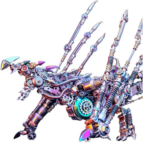 Generisch 3D-Mechanik-Metallpuzzle-Bausatz, intelligentes Drachenmodell zum Selberbauen – 3D-Puzzle-Bausatz, handgefertigte Bastelsammlung für Erwachsene und Jugendliche (1390+ Teile) von Generisch