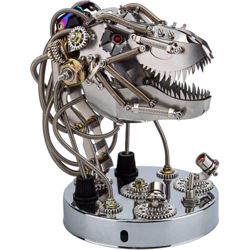 Generisch 3D-Metallpuzzle, bewegliche mechanische Dinosaurierkopf-Modellbausätze, kreatives Deko-Geschenk für Erwachsene (330 Teile+) von Generisch