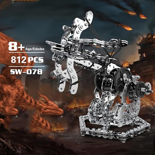 Generisch 3D Metallpuzzle für Erwachsene, Armbrust Metallmodellbaukasten, 815Stk. mechanische 3D Metallmodelle, Kunsthandwerk Heimdeko Geschenke für Jugendliche Erwachsene von Generisch