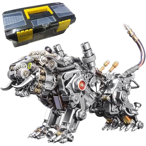 Generisch 3D-Metallpuzzles für Erwachsene, Steampunk-Mechanik-Bengalischer Tiger-Metallpuzzle mit Licht und Werkzeug, Wohnaccessoire, Geburtstagsgeschenk Generisch 3D-Metallpuzzles für Erwachsene, Steampunk-Mechanik-Bengalischer Tiger-Metallpuzzle mit Licht und Werkzeug, Wohnaccessoire, Geburtstagsgeschenk von Generisch