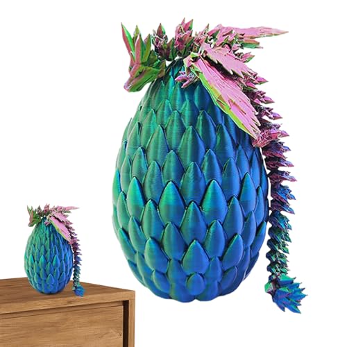 Generisch 3D-gedrucktes Ei, 3D-Ei mit im Inneren, Artikulierter Kristalldrache im Ei, Spielzeug, Sammelfiguren, Schreibtischspielzeug für Kinder und Erwachsene, Heimdekoration Generisch 3D-gedrucktes Ei, 3D-Ei mit im Inneren, Artikulierter Kristalldrache im Ei, Spielzeug, Sammelfiguren, Schreibtischspielzeug für Kinder und Erwachsene, Heimdekoration von Generisch
