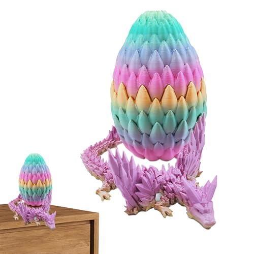 Generisch 3D-gedrucktes Ei, 3D-Ei mit im Inneren,Kristall-Fidget-Spielzeug - Spielzeug, Sammelfiguren, Schreibtischspielzeug für Kinder und Erwachsene, Heimdekoration von Generisch