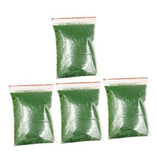 Generisch 4 Packungen Rasenbaumpulver Dschungelbüschel Gras Zum Basteln Modellbaubedarf Miniatur-basisgelände Miniatur-basismaterial Vegetationsgruppenmodell Poröses Baumpulver Green von Generisch
