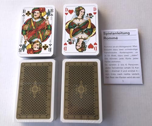 Generisch 4 Romme Kartenspiele je 55 Karten Gold Edition Canasta Bridge Skat Generisch 4 Romme Kartenspiele je 55 Karten Gold Edition Canasta Bridge Skat von Generisch