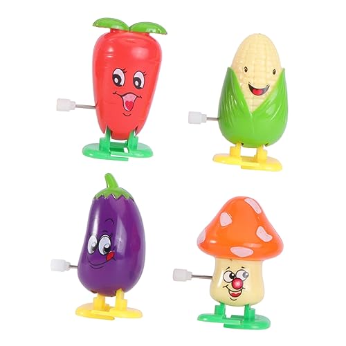 Generisch 4-teiliges Aufziehspielzeug für Jungen und Mädchen Uhrwerk-Spielzeug Osterspielzeug Gemüse-Designs für Jungen und Mädchen Party von Generisch