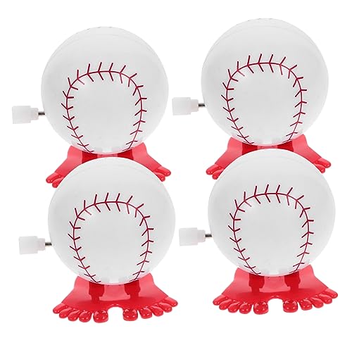 Generisch 4 Stück Aufzieh-Baseball-Spielzeug Neuartiges Wandersport-Spielzeug Sicheres Material Lustiges Aufziehspielzeug für Jungen und Mädchen Festliches von Generisch