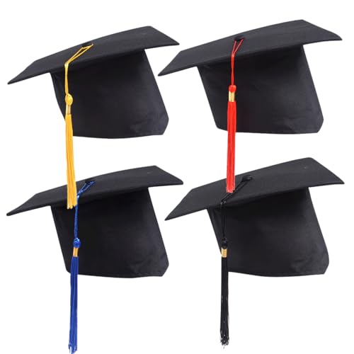 Generisch 4 Stück Doktorhut 2025 Abschluss Hut Bachelor Master Abitur Uni Akademiker Schuluniformen Studentenhut Studienabschluss Kappe Hüte Generisch 4 Stück Doktorhut 2025 Abschluss Hut Bachelor Master Abitur Uni Akademiker Schuluniformen Studentenhut Studienabschluss Kappe Hüte von Generisch