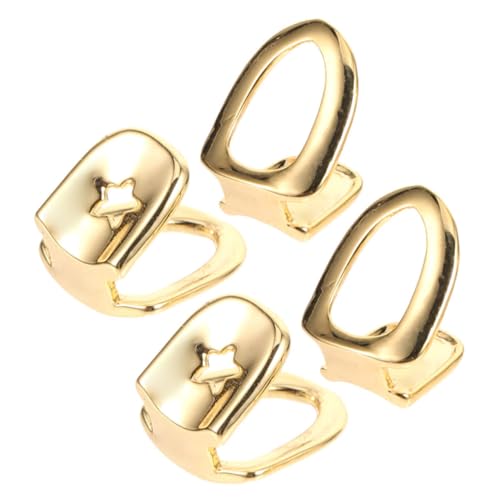 Generisch 4 Stück Goldene Zahnkappen für Hip Hop Dekorative Mundgrills für Partys und Auftritte Leicht Anwendbare und Abnehmbare Zahnaccessoires Langlebig und Vielseitig Einsetzbar Generisch 4 Stück Goldene Zahnkappen für Hip Hop Dekorative Mundgrills für Partys und Auftritte Leicht Anwendbare und Abnehmbare Zahnaccessoires Langlebig und Vielseitig Einsetzbar von Generisch