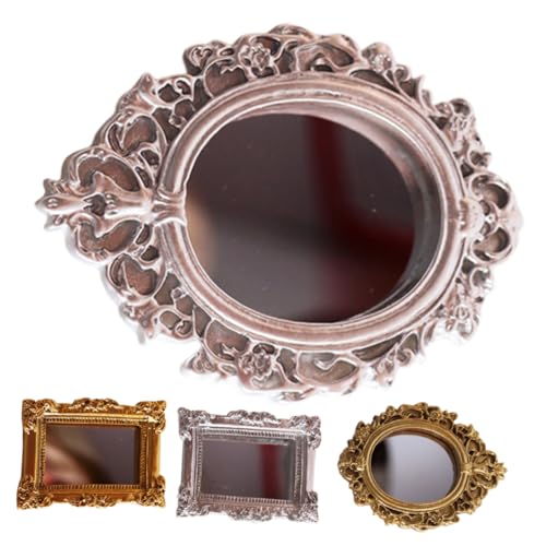Generisch 4 Stück Klassischer Spiegel Puppenhaus Miniatur Winziger Kleiner Spiegel Dekoration Mini Spiegel Ornamente Kleiner Spiegel Mini Spiegel Kleiner Kompaktspiegel Mini Generisch 4 Stück Klassischer Spiegel Puppenhaus Miniatur Winziger Kleiner Spiegel Dekoration Mini Spiegel Ornamente Kleiner Spiegel Mini Spiegel Kleiner Kompaktspiegel Mini von Generisch