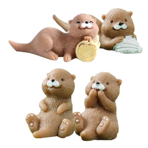 Generisch 4 Stück Kleine Otter-Dekoration Bausatz Miniaturen Miniatur-Otter-Figur Cartoon-Otter-Figuren Geburtstagsgeschenk mikrolandschaft Otter-Ornamente Miniatur-Otterfigur Harz Generisch 4 Stück Kleine Otter-Dekoration Bausatz Miniaturen Miniatur-Otter-Figur Cartoon-Otter-Figuren Geburtstagsgeschenk mikrolandschaft Otter-Ornamente Miniatur-Otterfigur Harz von Generisch
