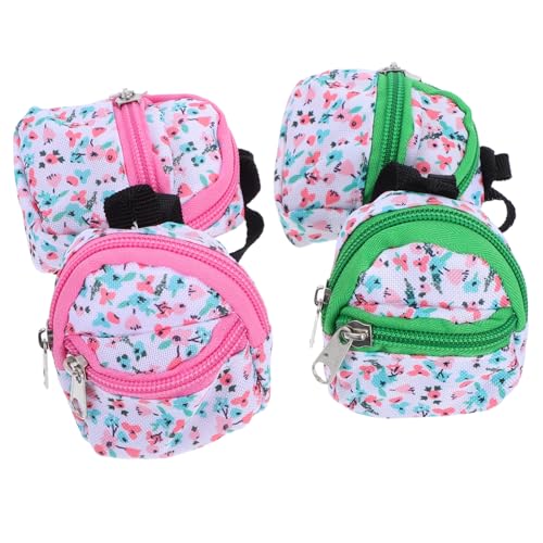 Generisch 4 Stück Mini Rucksack für Puppen Realistische Schulranzen Modelle mit Reißverschluss für Puppenhaus Dekoration Zubehör für Mikrolaptops und Mehr Generisch 4 Stück Mini Rucksack für Puppen Realistische Schulranzen Modelle mit Reißverschluss für Puppenhaus Dekoration Zubehör für Mikrolaptops und Mehr von Generisch