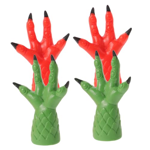 Generisch 4 Stück Party Requisiten Marionetten Spielzeugpuppen Mini Hand Künstliche Kleine Hand Knifflige Kleine Hand Lustige Kleine Hand Streich Party Kleine Hand Gefälschte von Generisch