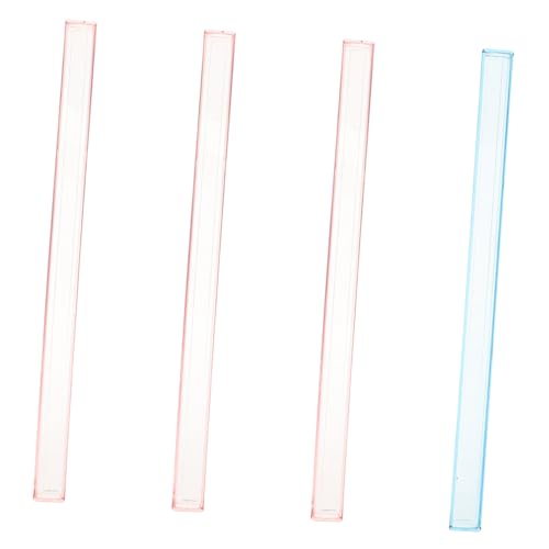 Generisch 4 Stück Reise-Mahjong-Drücker Durchsichtiges Kombi-Rack Mahjong-Organisator Reise-Mahjong-Schieberack Transparentes Mahjong-Schieberack Klarer Mahjong-Drücker aus Acryl Plastik von Generisch