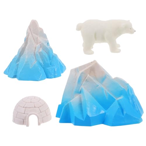 Generisch 4-teiliges Mini-iglu-Spielzeug-Set, Lebensechte Eishäuser, Modelle, Arktische Tierfiguren, Mini-weißer Bär, Eisberg-Figuren, Puppenhaus-miniaturen Für Kinder Generisch 4-teiliges Mini-iglu-Spielzeug-Set, Lebensechte Eishäuser, Modelle, Arktische Tierfiguren, Mini-weißer Bär, Eisberg-Figuren, Puppenhaus-miniaturen Für Kinder von Generisch