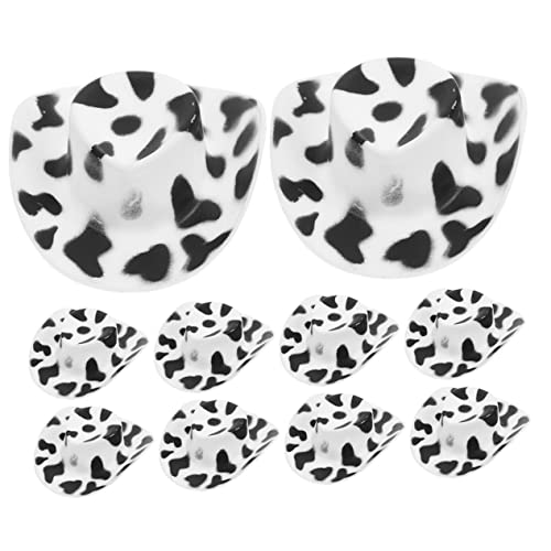 Generisch 40st Mini-cowboyhut Miniatur Strohhut Mini-Cowgirl-hüte Zum Basteln Trucker-Hut Kindermütze Sonnenhut Hut Frauen Brauner Cowgirlhut Kleine Hüte Für Party Puppenhüte Basteln Plastik von Generisch
