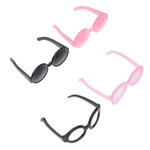 Generisch 40st Zubehör Für Puppenbrillen Schaumstoff-Werkzeuge Cartoon-zahnbürste Puppe Neugeborene Puppe Tüllpuppen Lack Puppenbrille Schwarz Hutpuppen Kinderzahnbürste Plastik von Generisch