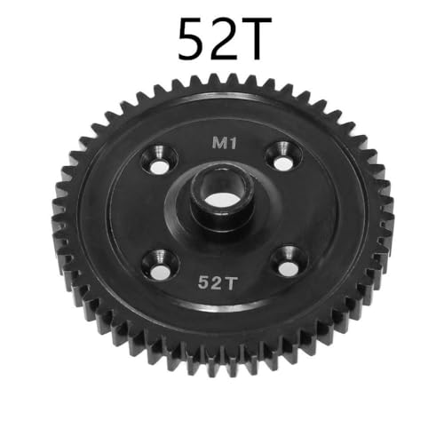 Generisch 46T 52T M1 M1 Stahl Metall Spur Gear Hauptantriebsgetriebe kompatibel mit 1 8 -Skala -RC -Autos Upgrade -Teilezubehör kompatibel(52T) von Generisch