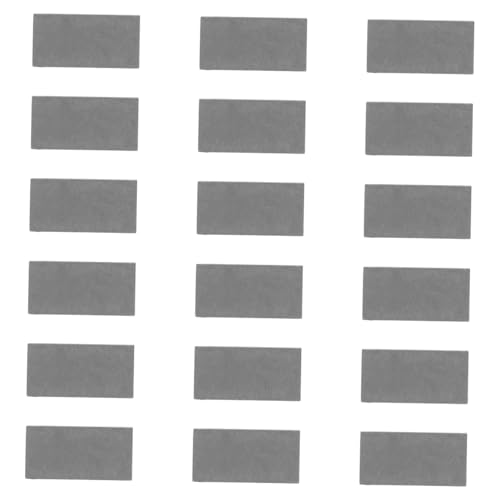 Generisch 50 Stück Mini-Steine bausteine Mini Ziegelsteine Baukasten DIY Modellbau Architektur Modell stapelbare Ziegelmodelle künstliche Ziegel Mikro-Landschaftsziegeldekor Ton Black von Generisch