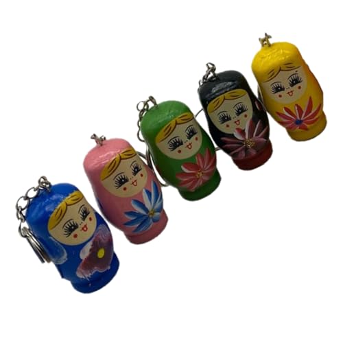 Generisch 5st Matroschka-anhänger Farbiger Lackanhänger Schlüsselringe Anhänger Aus Holz Russische Puppen Anhänger Matroschka-schlüsselanhänger Russische Puppen Schlüsselanhänger Hölzern Generisch 5st Matroschka-anhänger Farbiger Lackanhänger Schlüsselringe Anhänger Aus Holz Russische Puppen Anhänger Matroschka-schlüsselanhänger Russische Puppen Schlüsselanhänger Hölzern von Generisch