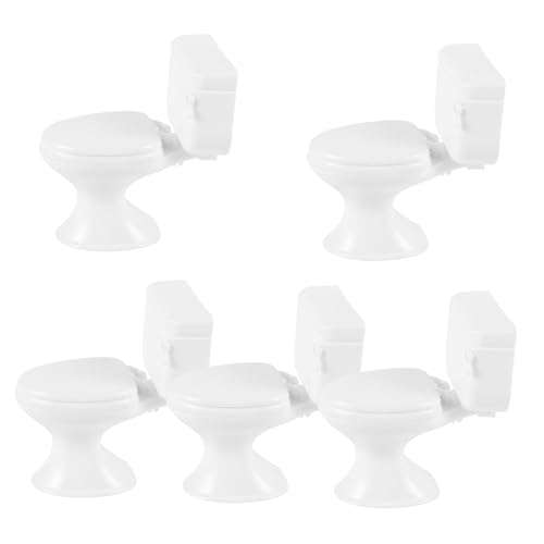 Generisch 5st Toilettenmodell Badespielzeug Miniaturen Puppenhaus Mini-toilettenzubehör Mini-toilettenspielzeug Miniaturspielzeug Für Puppe Miniatur-toilettenspielzeug Toilettentopf Abs Weiß Generisch 5st Toilettenmodell Badespielzeug Miniaturen Puppenhaus Mini-toilettenzubehör Mini-toilettenspielzeug Miniaturspielzeug Für Puppe Miniatur-toilettenspielzeug Toilettentopf Abs Weiß von Generisch
